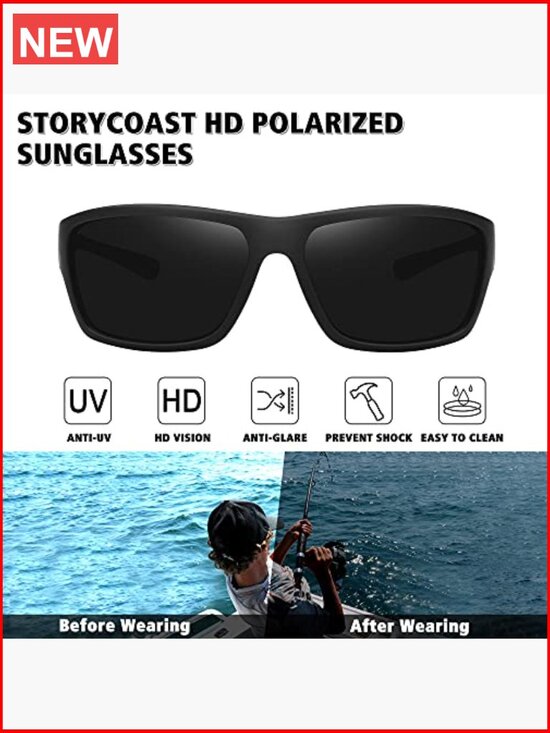 Polarized Sports Sunglasses Unbreakable Frame Cycling Fishing Driving